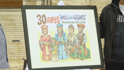 Joan Vizcarra il·lustra els 30 anys dels Amics dels Gegants de Montblanc