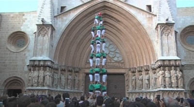 La Diada del Pla de la Seu no va poder veure el 4 de 9 sense folre dels Castellers de Vilafranca, però els Xiquets de Tarragona van estrenar els 9 pisos