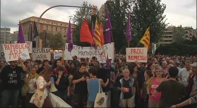 Unes 3.000 persones es concentren a Tarragona per exigir la llibertat de Jordi Sánchez i Jordi Cuixart