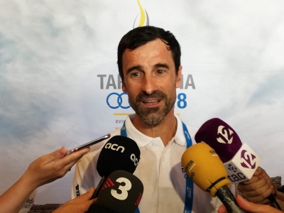 El marxador Jesús Ángel García Bragado, l&#039;alcalde de la Vila Mediterrània dels Jocs