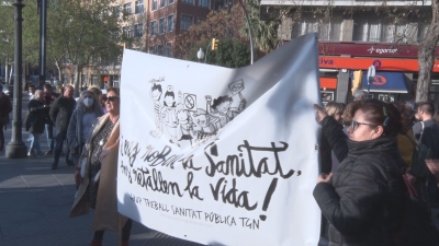 Manifestació a Tarragona per la sanitat pública