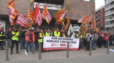 Mobilització majoritària dels treballadors de Correus a la demarcació de Tarragona
