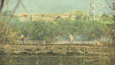 Un incendi crema unes 6 hectàrees a Constantí