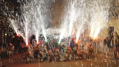 El Catllar diu adeu a la Festa Major amb gegants i correfoc