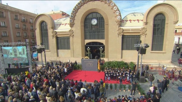 Inauguració del Rellotge Carilló del Mercat Central de Tarragona