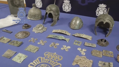 Un detingut i peces arqueològiques espoliades a Figuerola del Camp