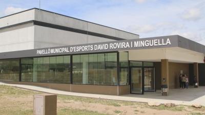 L&#039;Espluga oficialitza el canvi de nom del pavelló David Rovira i Minguella