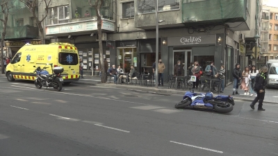 Fuig després de patir un accident al centre de Tarragona