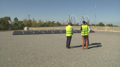Panells fotovoltaics per abastir d&#039;energia el dipòsit Ebre-Salou