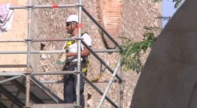 Comencen els treballs per restaurar la teulada de l&#039;església de Constantí
